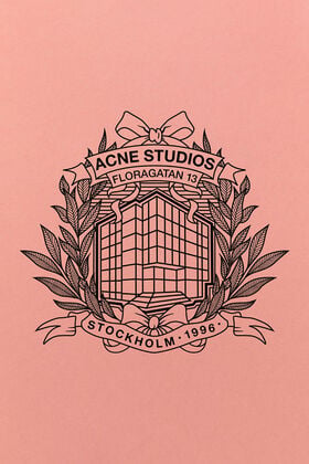 Graphic of an Acne Studios digital gift card, referencing instant email delivery and online or in-store redemption.