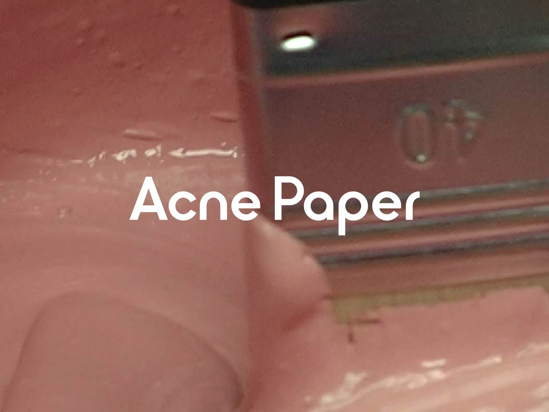 Acne Studios – Acne Paper