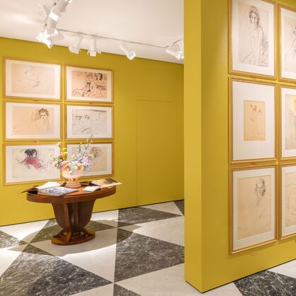 Acne Paper Palais Royal presents a collection of 70 portrait drawings from the René Bouché Studio Archive. 