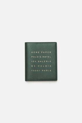 Acne Paper Palais Royal - small green notebook