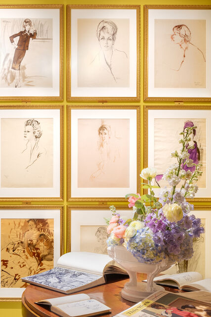 Acne Paper Palais Royal presents a collection of 70 portrait drawings from the René Bouché Studio Archive. 