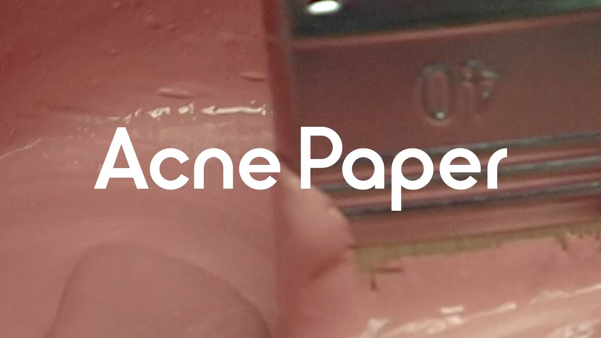Acne Studios – Acne Paper