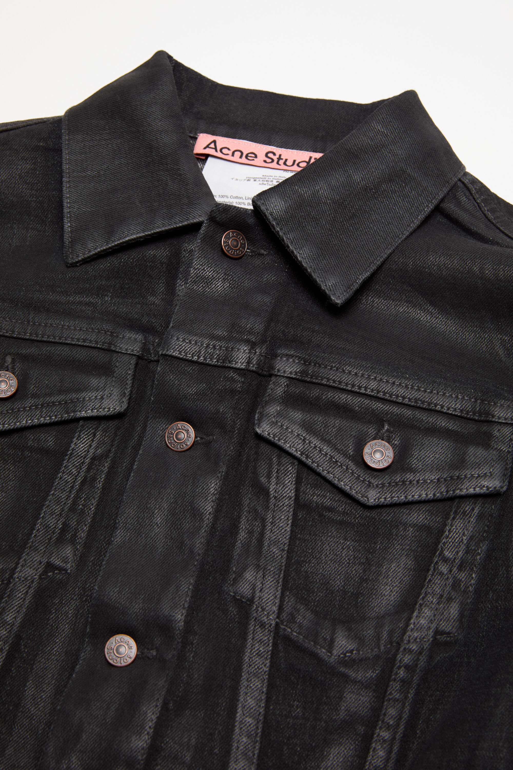 Acne Studios - Fitted denim jacket - Black