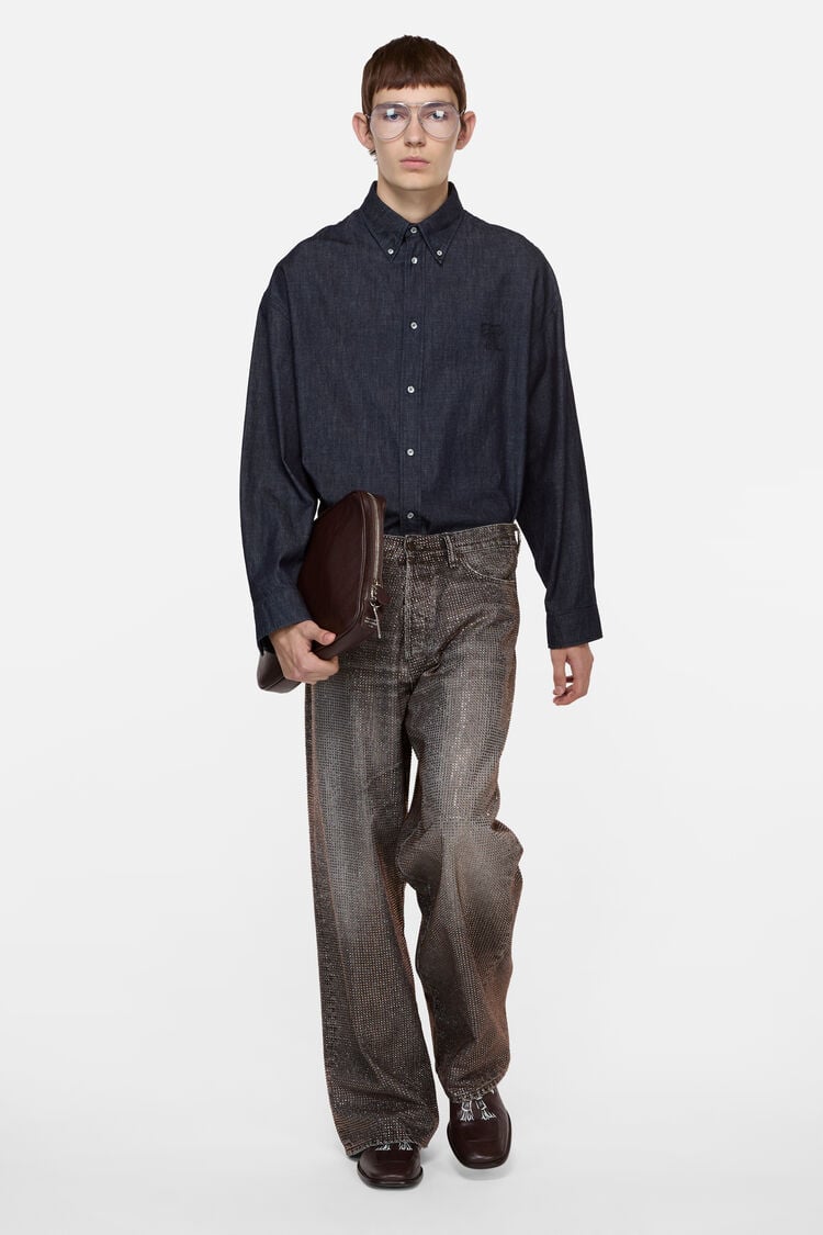 Acne Studios 1981 U Shimmy Goth, Washed Black