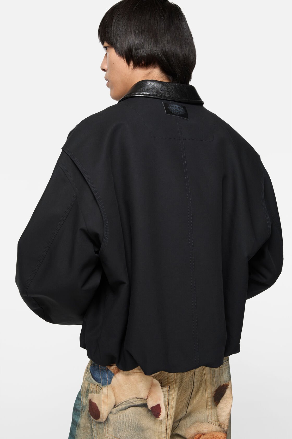 Twill bomber jacket, Black, 2000x