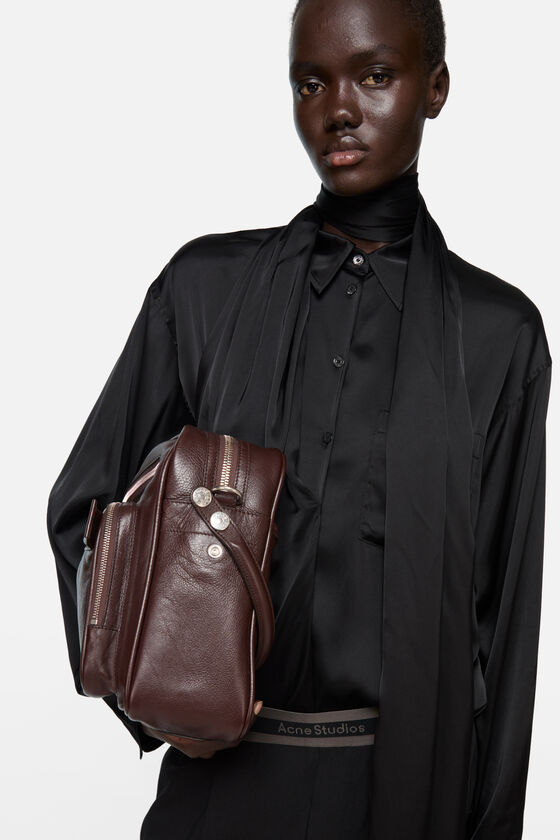 Layered Satin Blouse, Black, 2000x