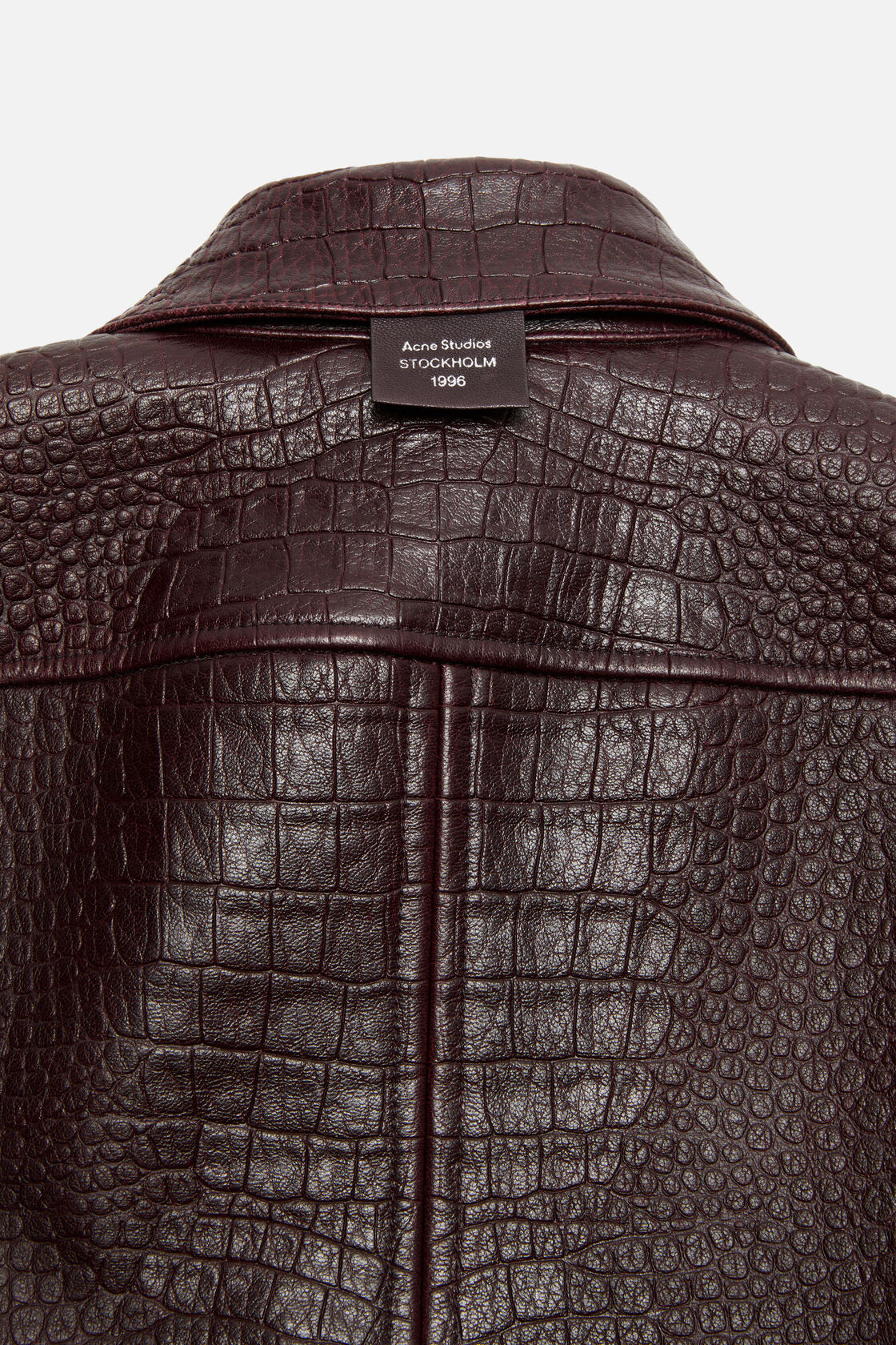 Leather shirt jacket, Burgundy, 2000x