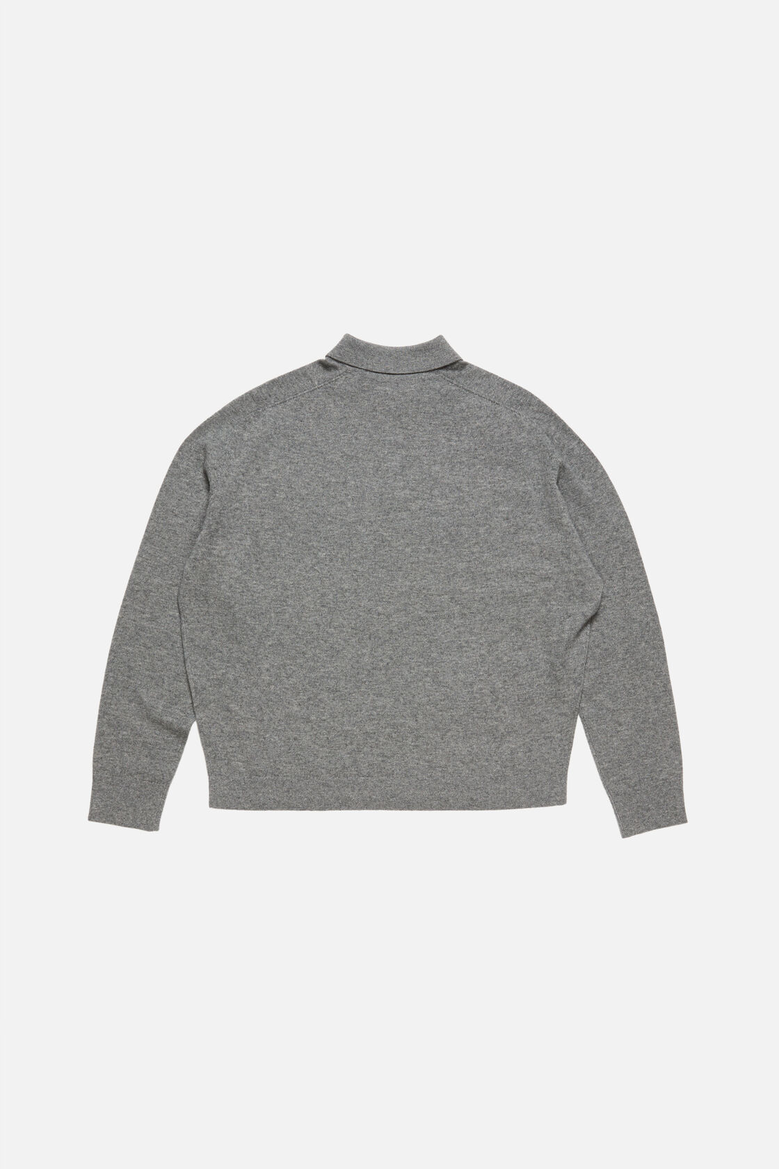 Wool knit polo, Dark grey, 2000x