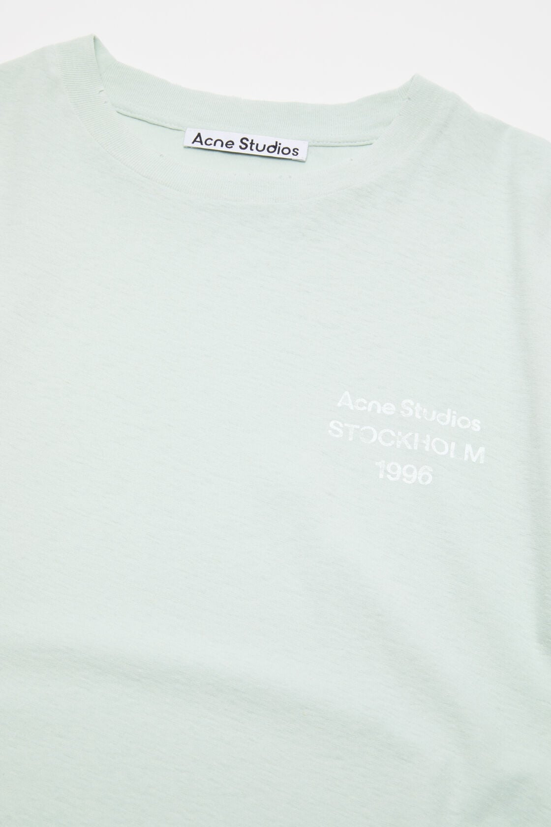 Distressed logo t-shirt, Pale mint, 2000x