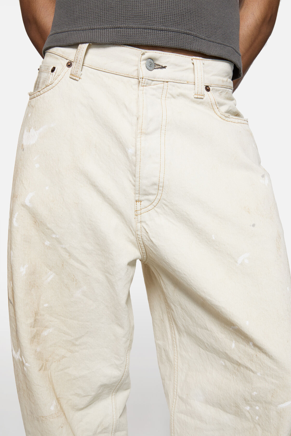 Loose fit jeans - 2023, White, 2000x