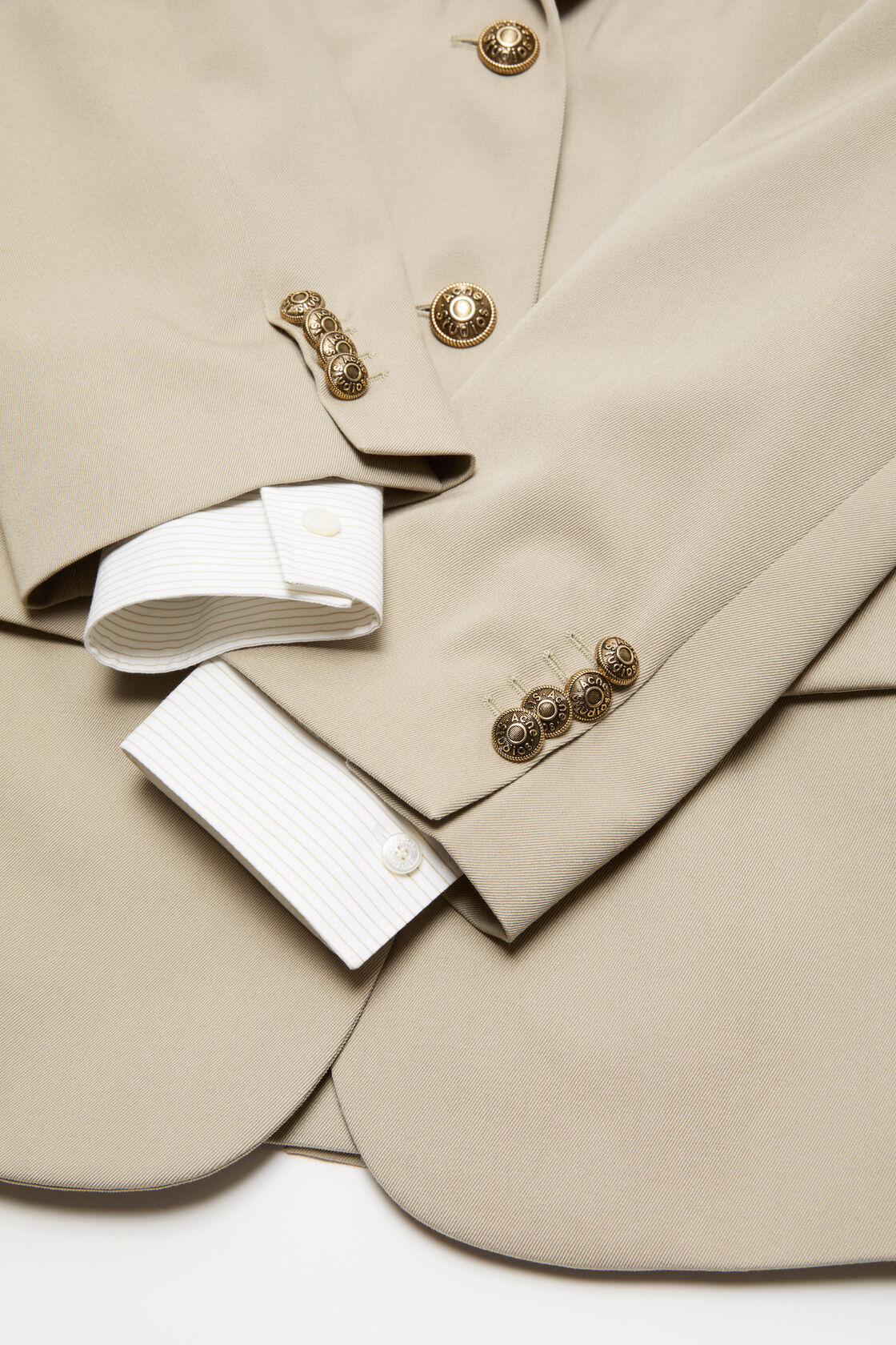Layered wool suit jacket, Beige, 2000x