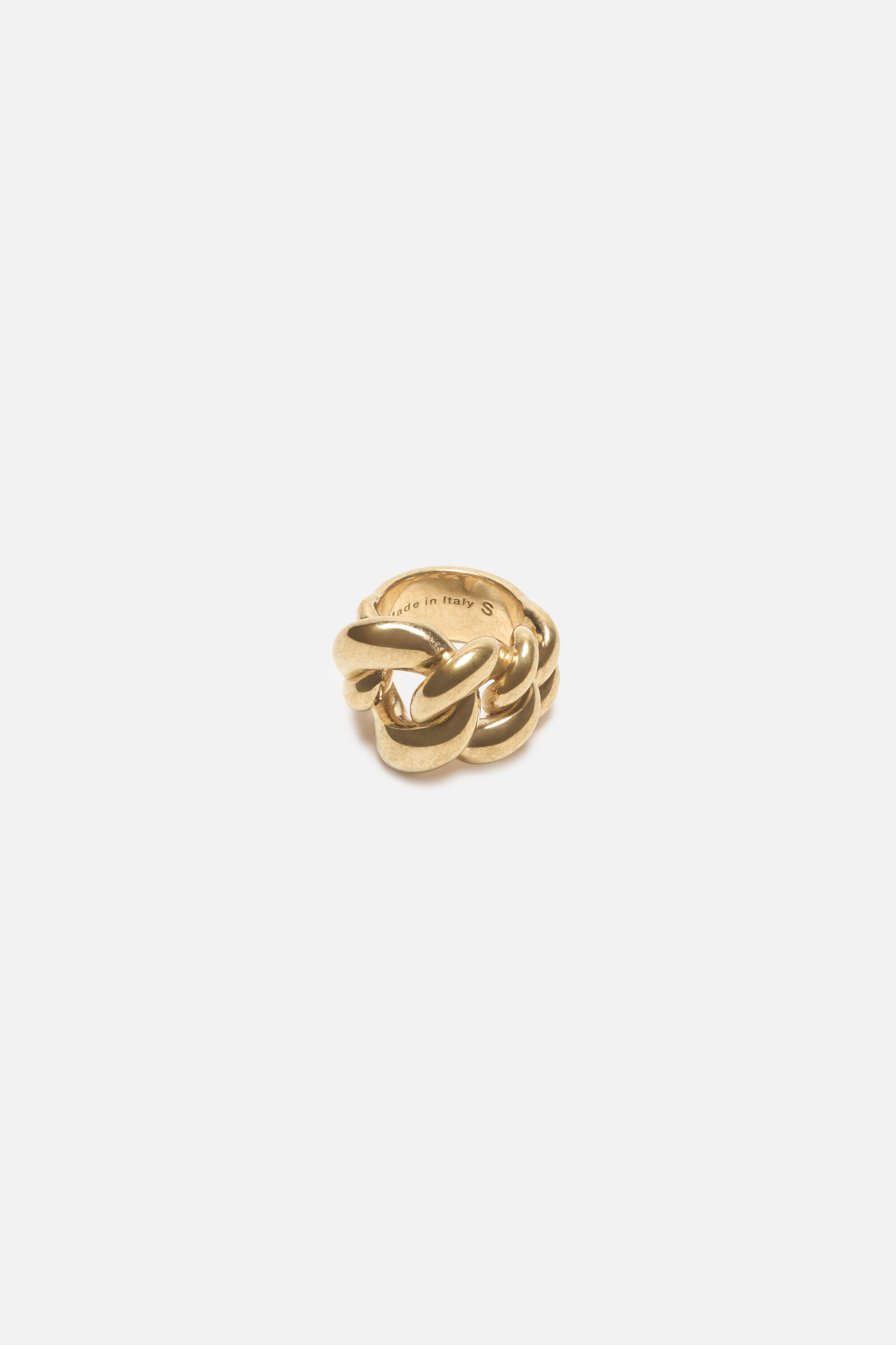 Acne Studios - チャンキーチェーンリング - セミマットゴールド