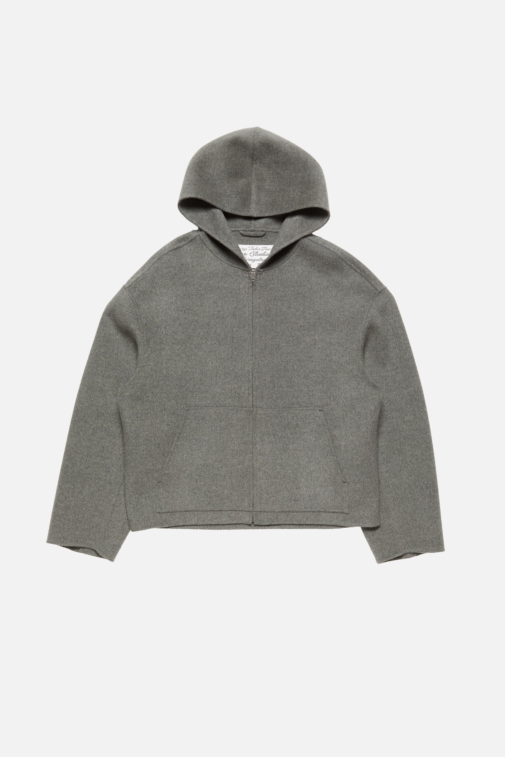 Acne Studios - Cashmere jacket with hood - Vintage grey melange