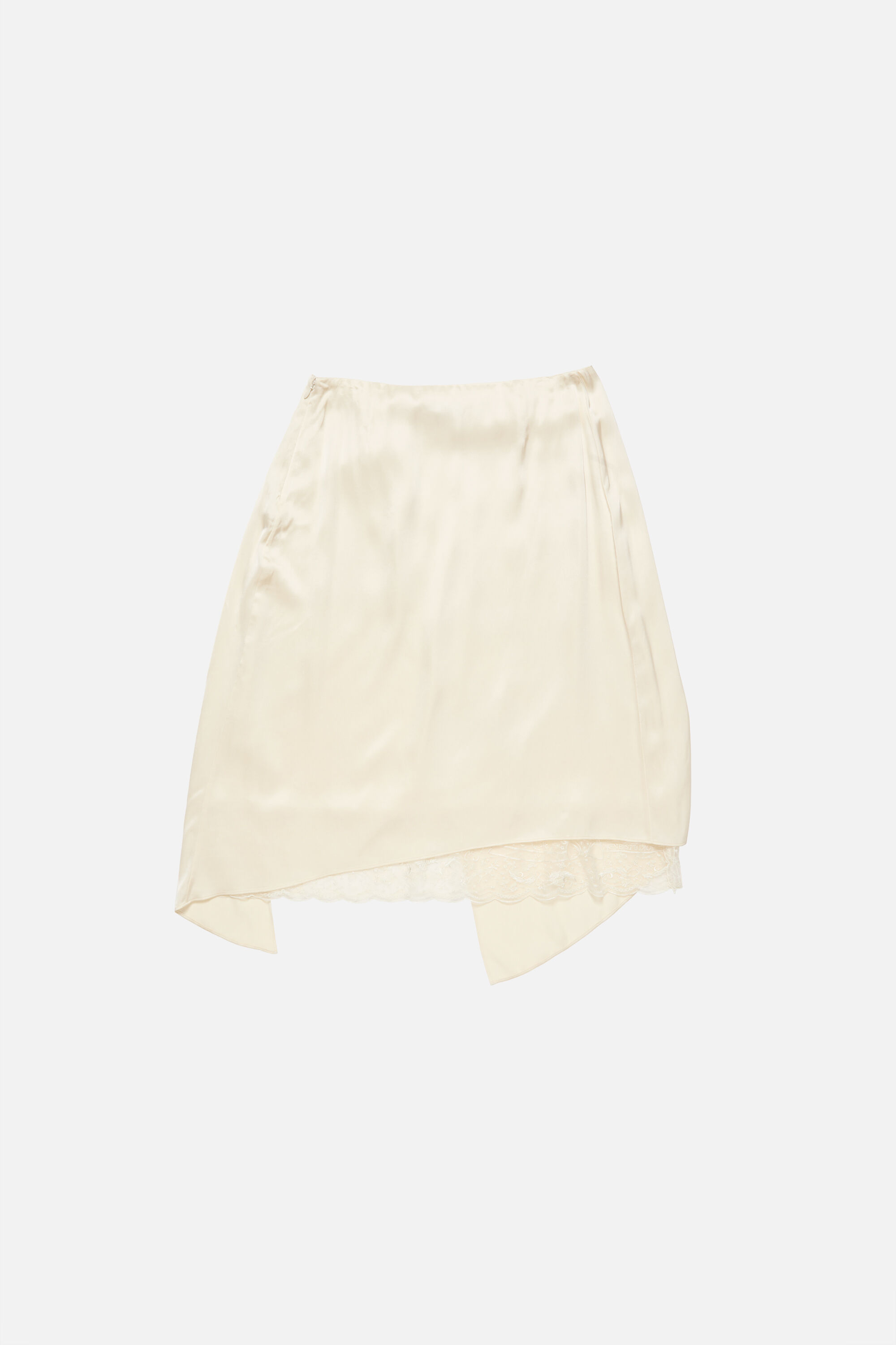 Acne Studios - レイヤードサテンスカート - クリームホワイト