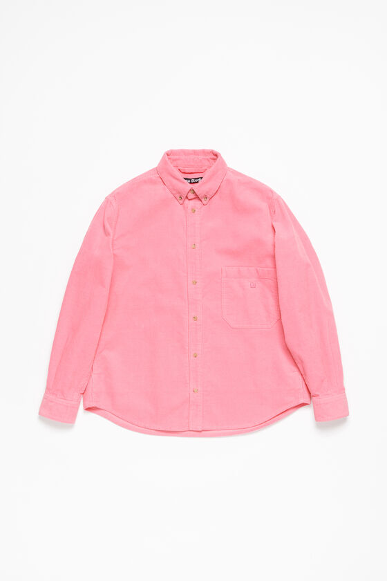 Acne Studios - コーデュロイオーバーシャツ - タンゴピンク