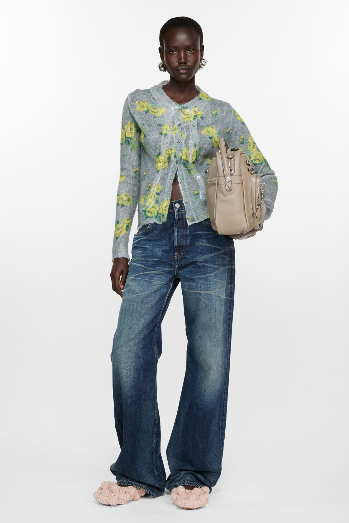 Knit ballet flat, Pink, 2000x