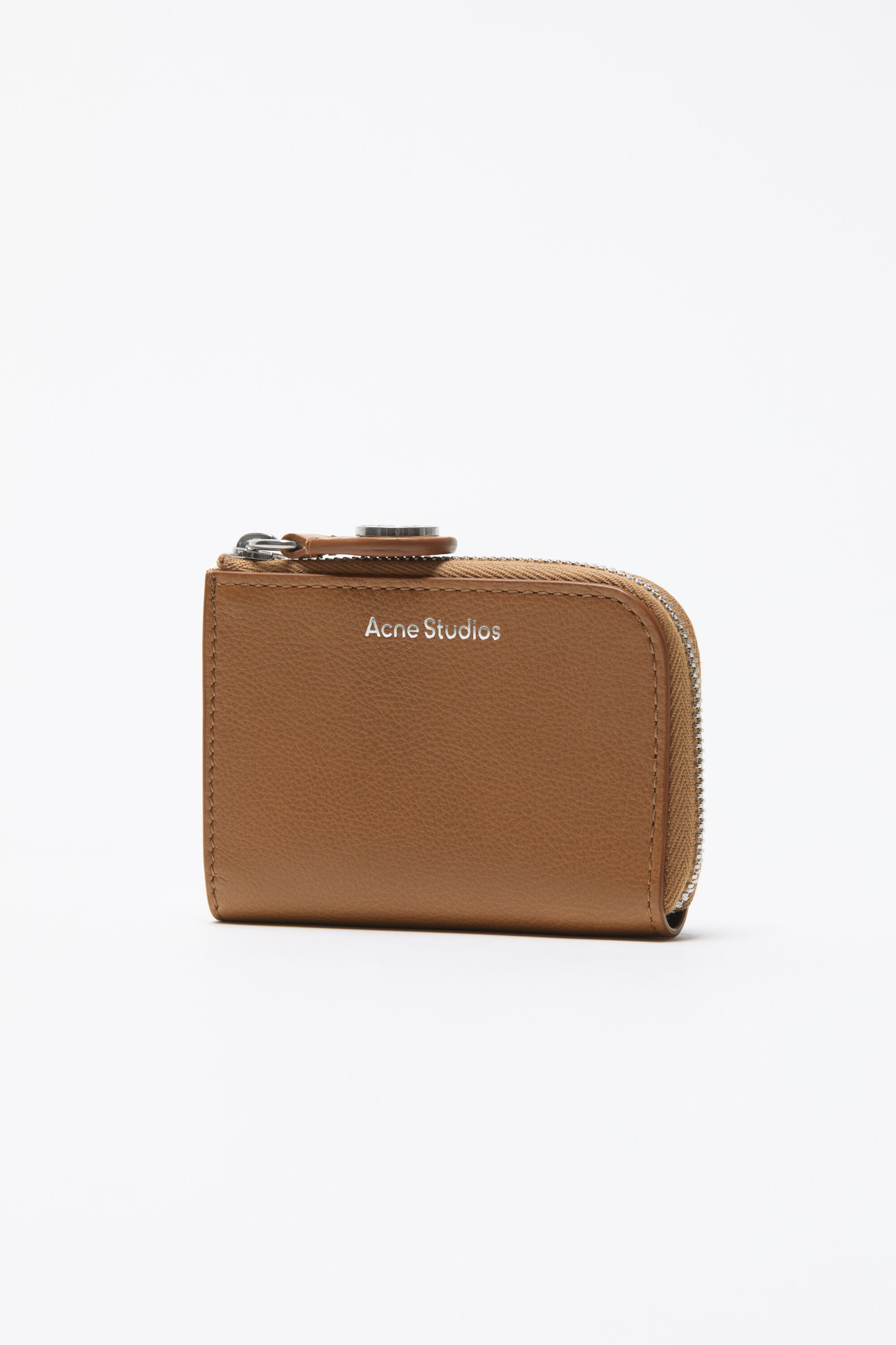 Acne Studios - Compact Zip Wallet - Caramel brown