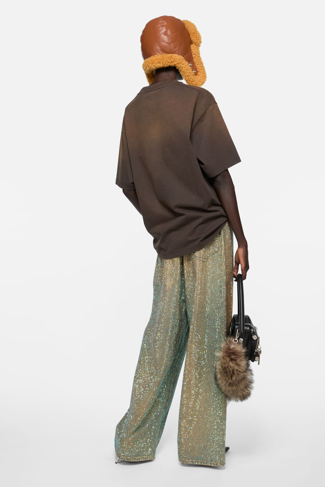 Logo t-shirt, Dark brown, 2000x