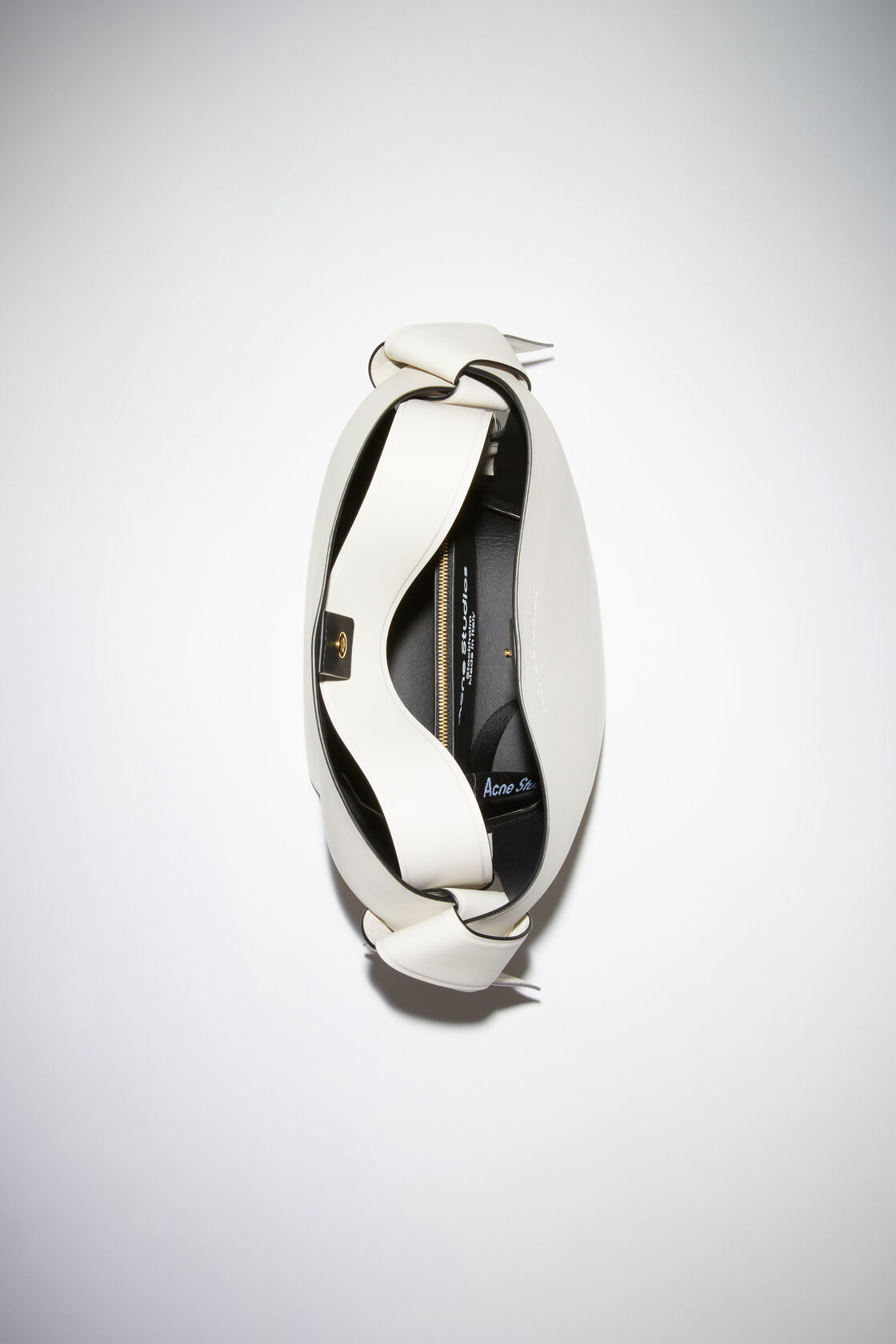 Musubi mini shoulder bag, White/black, 2000x