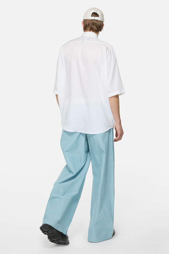 Stripe button-up shirt, White, 2000x