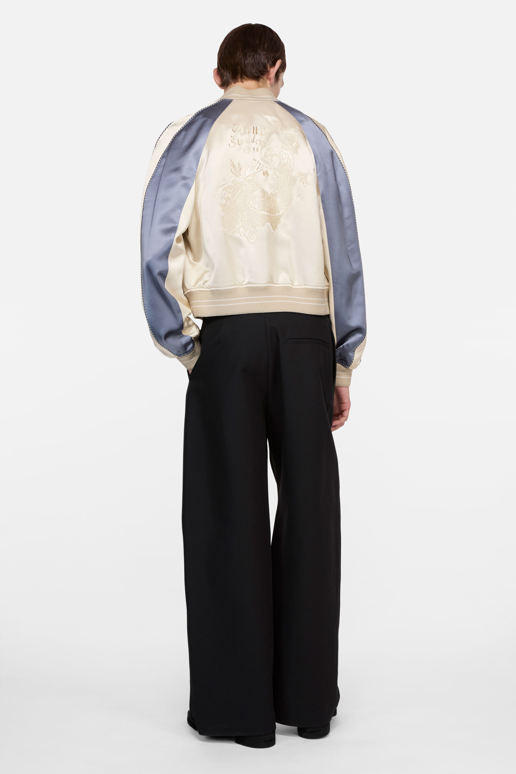 Acne Studios - Satin bomber jacket - Light taupe