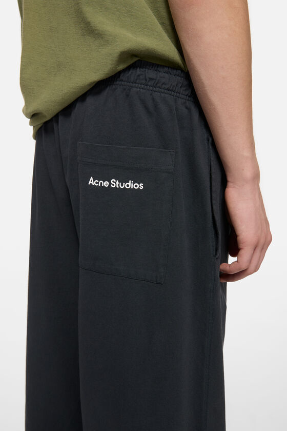 Acne Studios - ロゴスタンプスウェットパンツ - ブラック