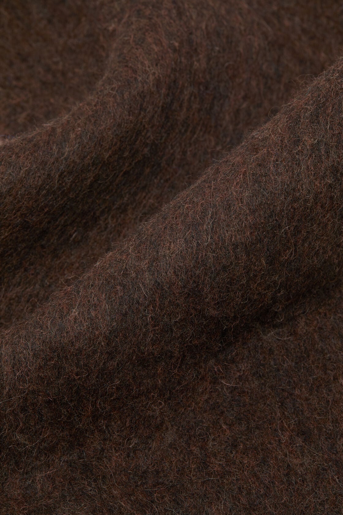 Bicolour Alpaca Scarf, Dark brown/brown, 2000x