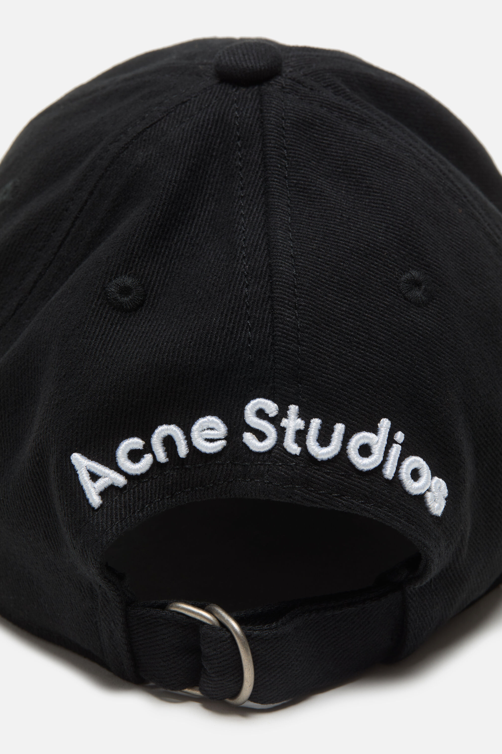 帽子 Acne studious Acne Studios - Denim logo cap - Black