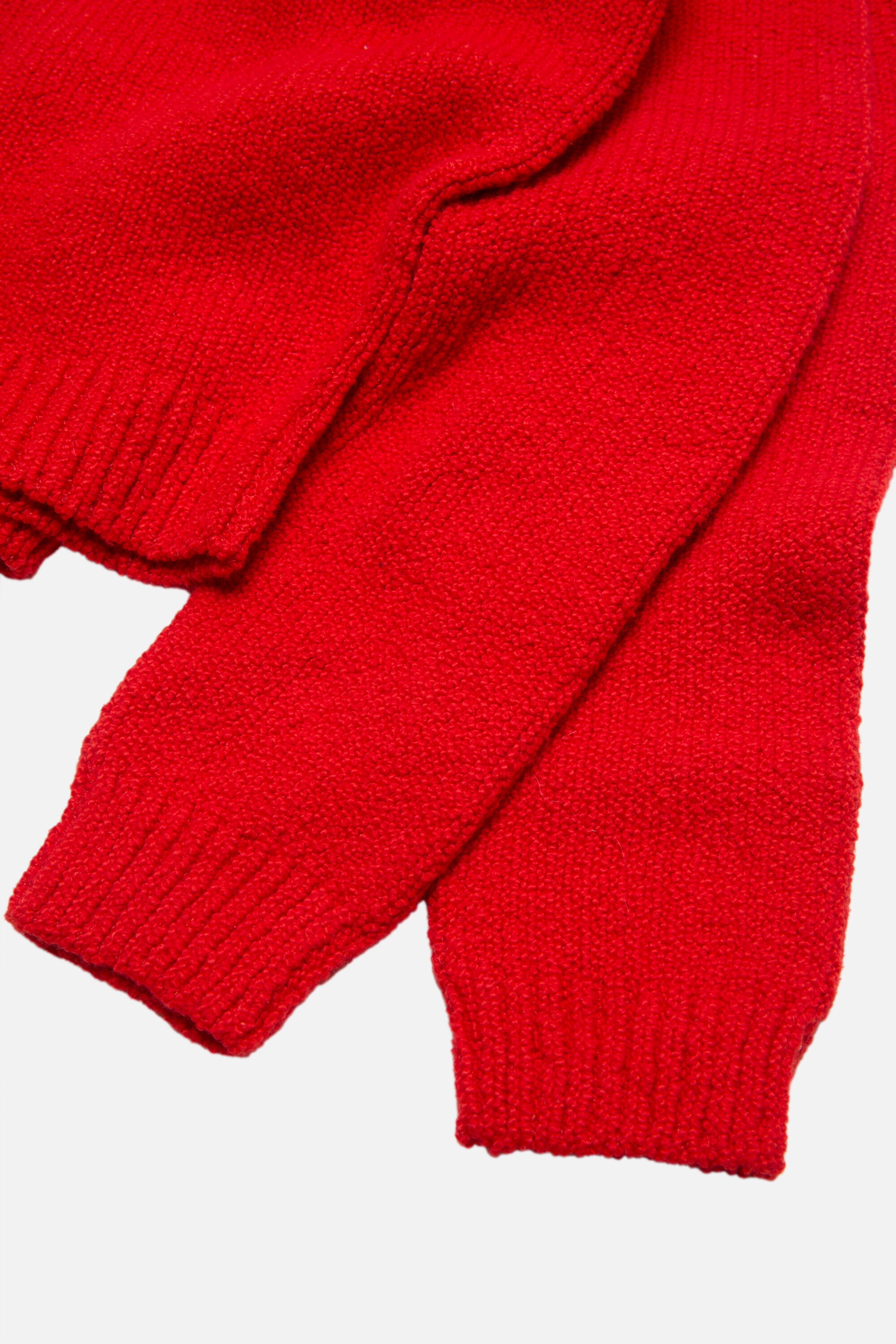 Acne Studios - クロップドクルーネックセーター - ブライトレッド