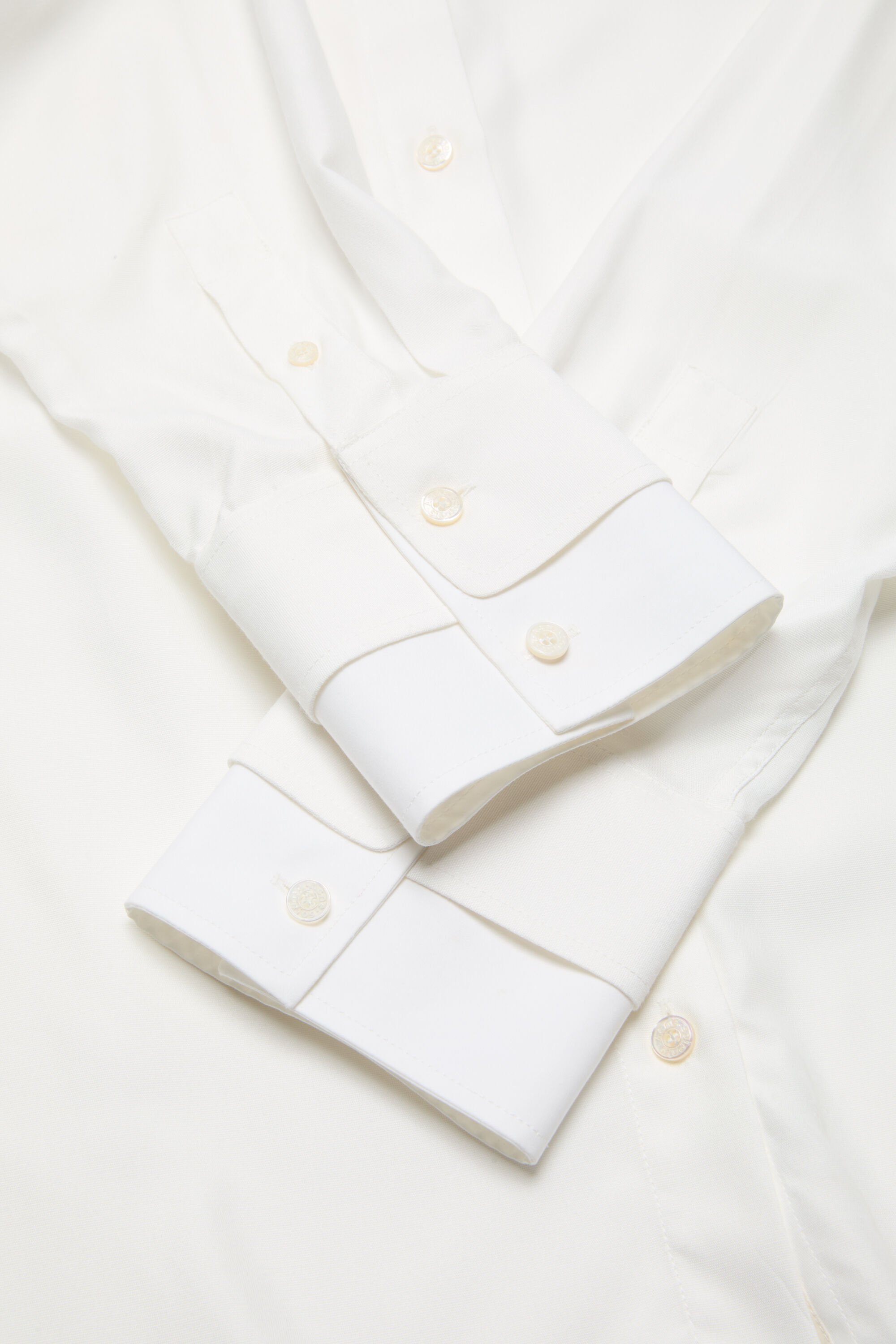 Acne Studios - Layered button-up - White/white
