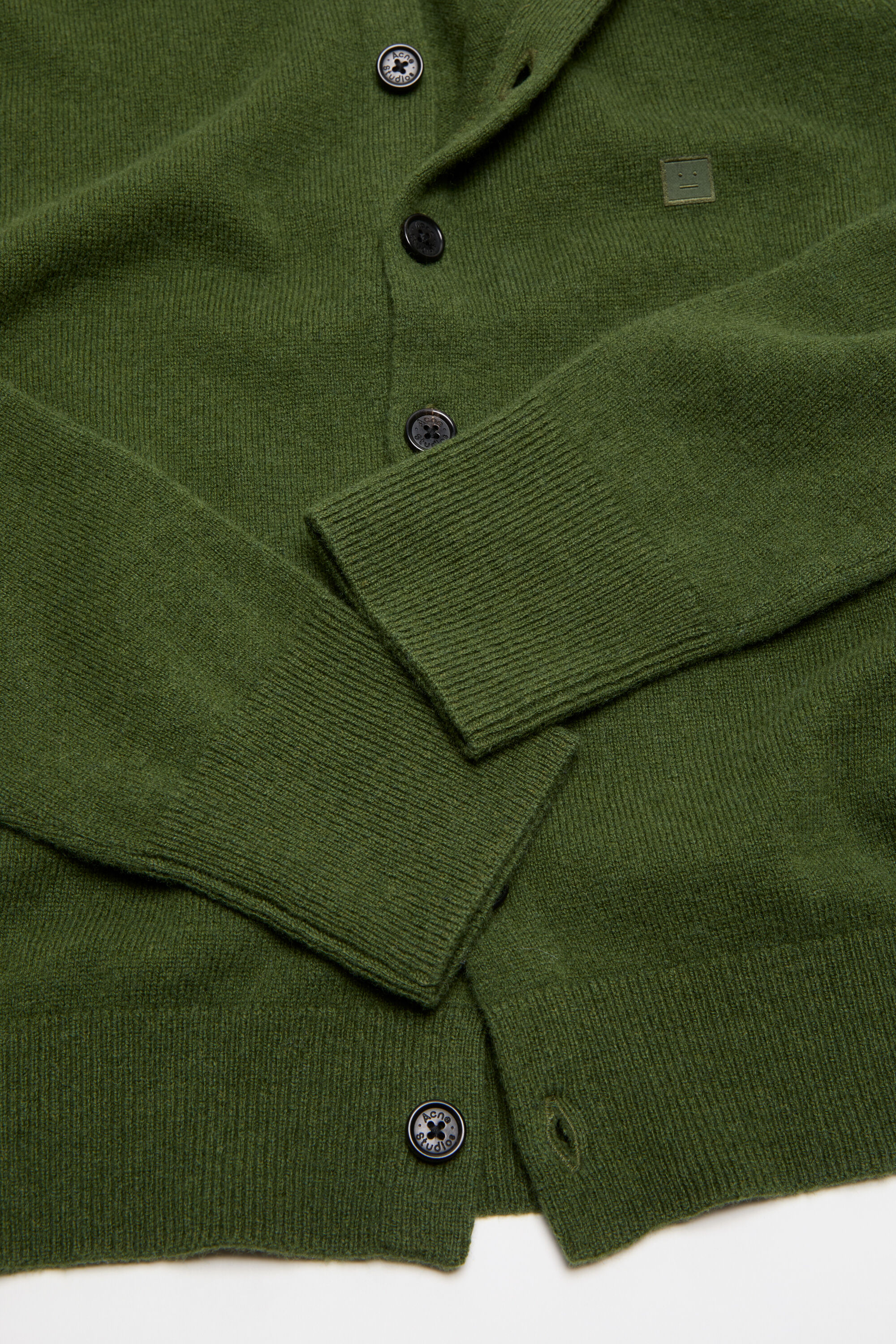 Acne Studios - Fitted cardigan - yak wool - Bottle green
