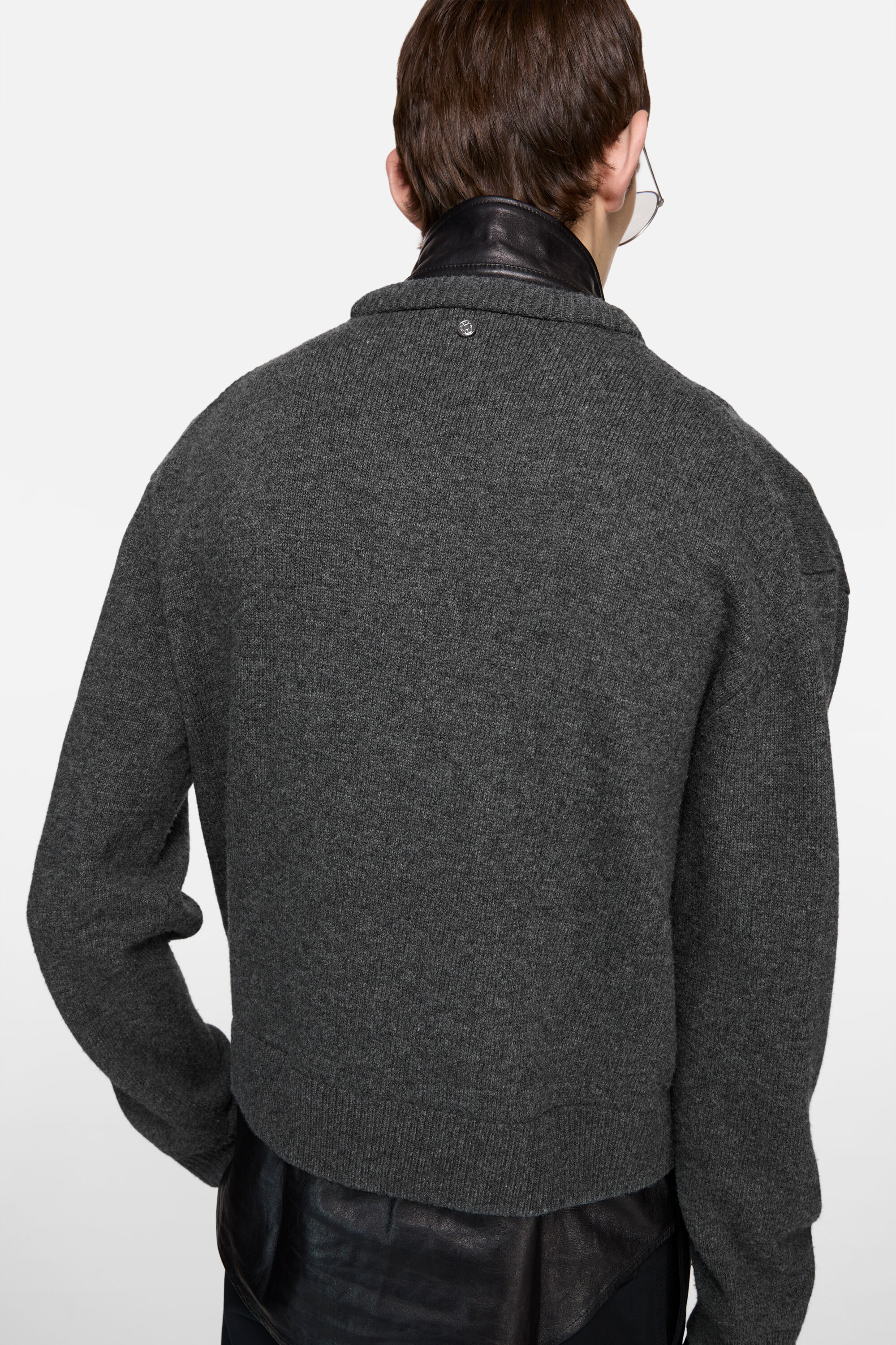 Acne Studios - レイヤードウールニット - グレー