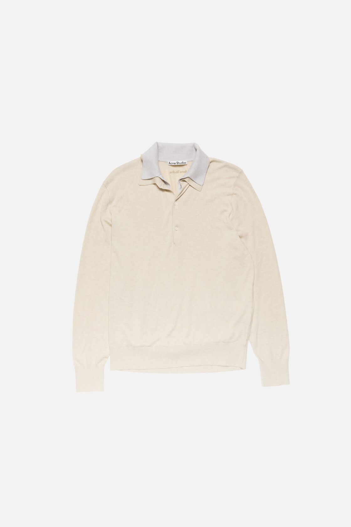 Layered silk knit, Beige/grey, 2000x