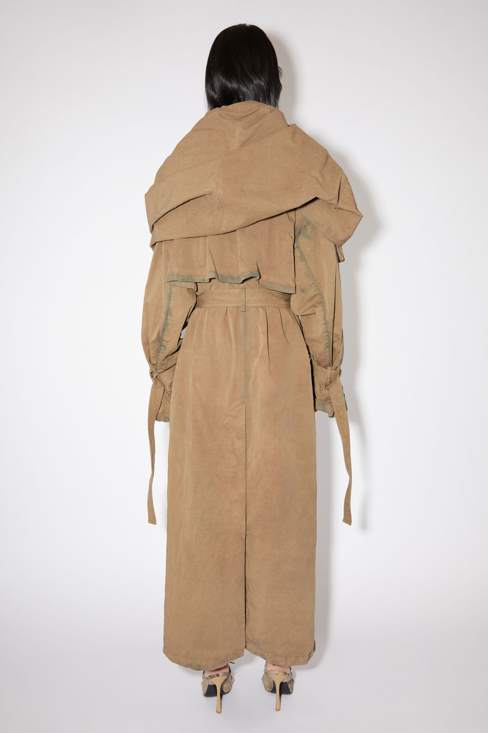 아크네 스튜디오 Acne Studios Shawl collar trench coat - Beige