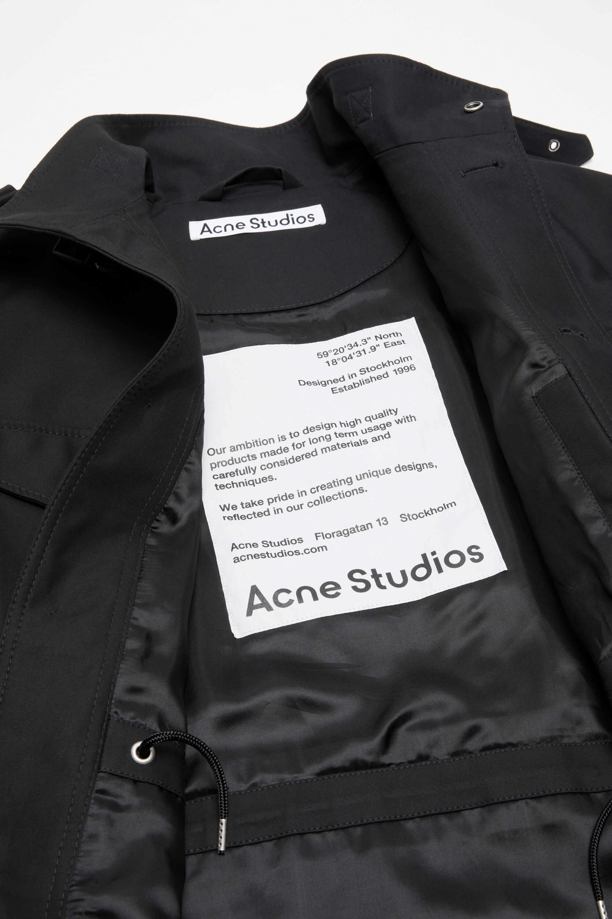 Acne Studios - Cotton satin blouson jacket - Black