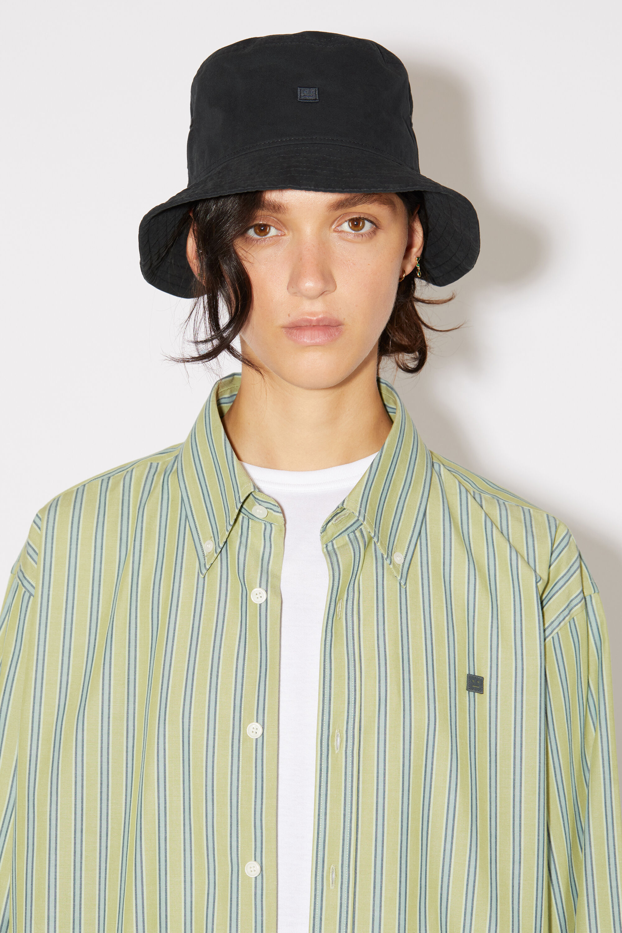 Acne Studios - Micro face patch bucket hat - Black