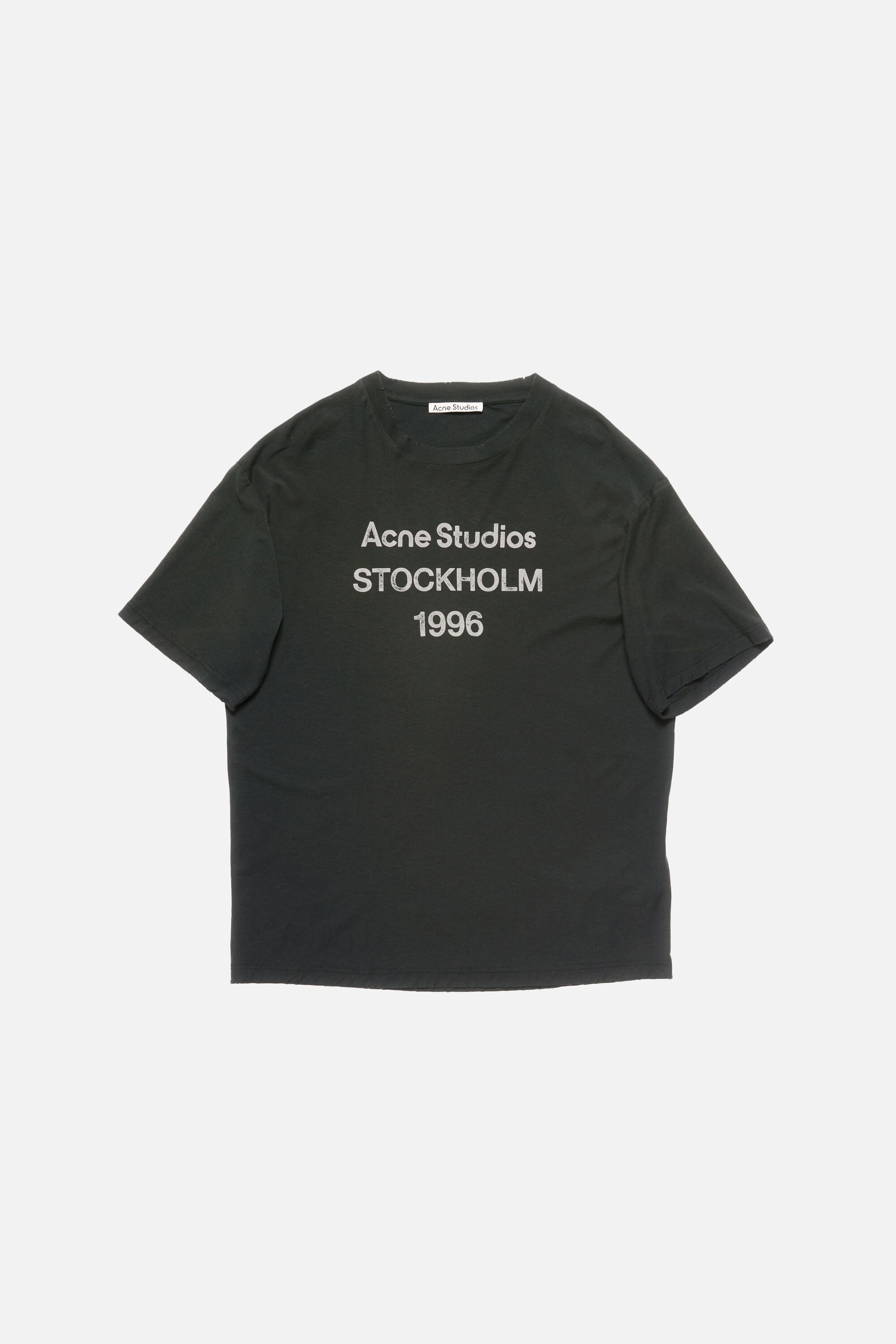 Acne Studios - Sprayed logo t-shirt - Faded black