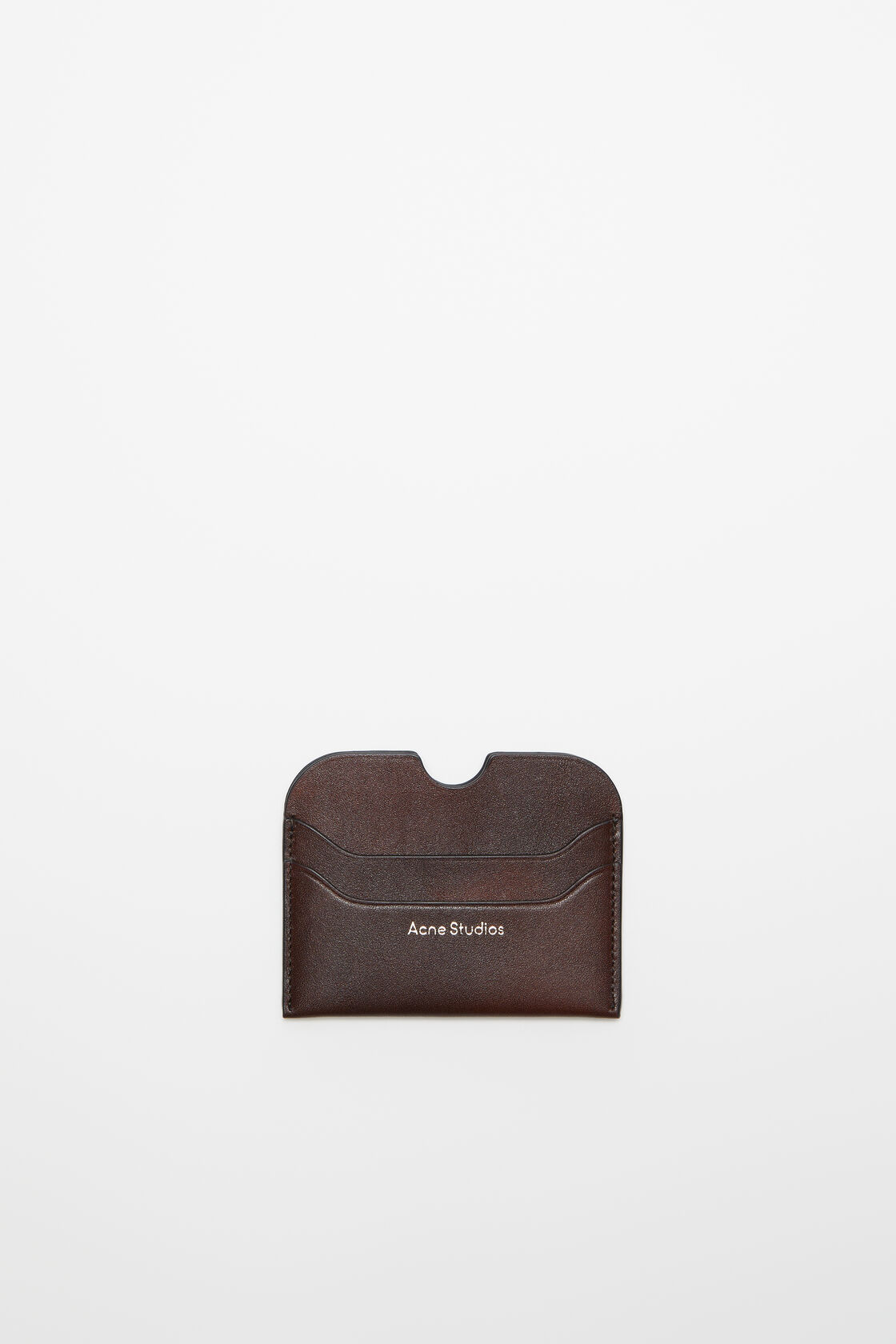 Leather card holder, Dark brown, 2000x