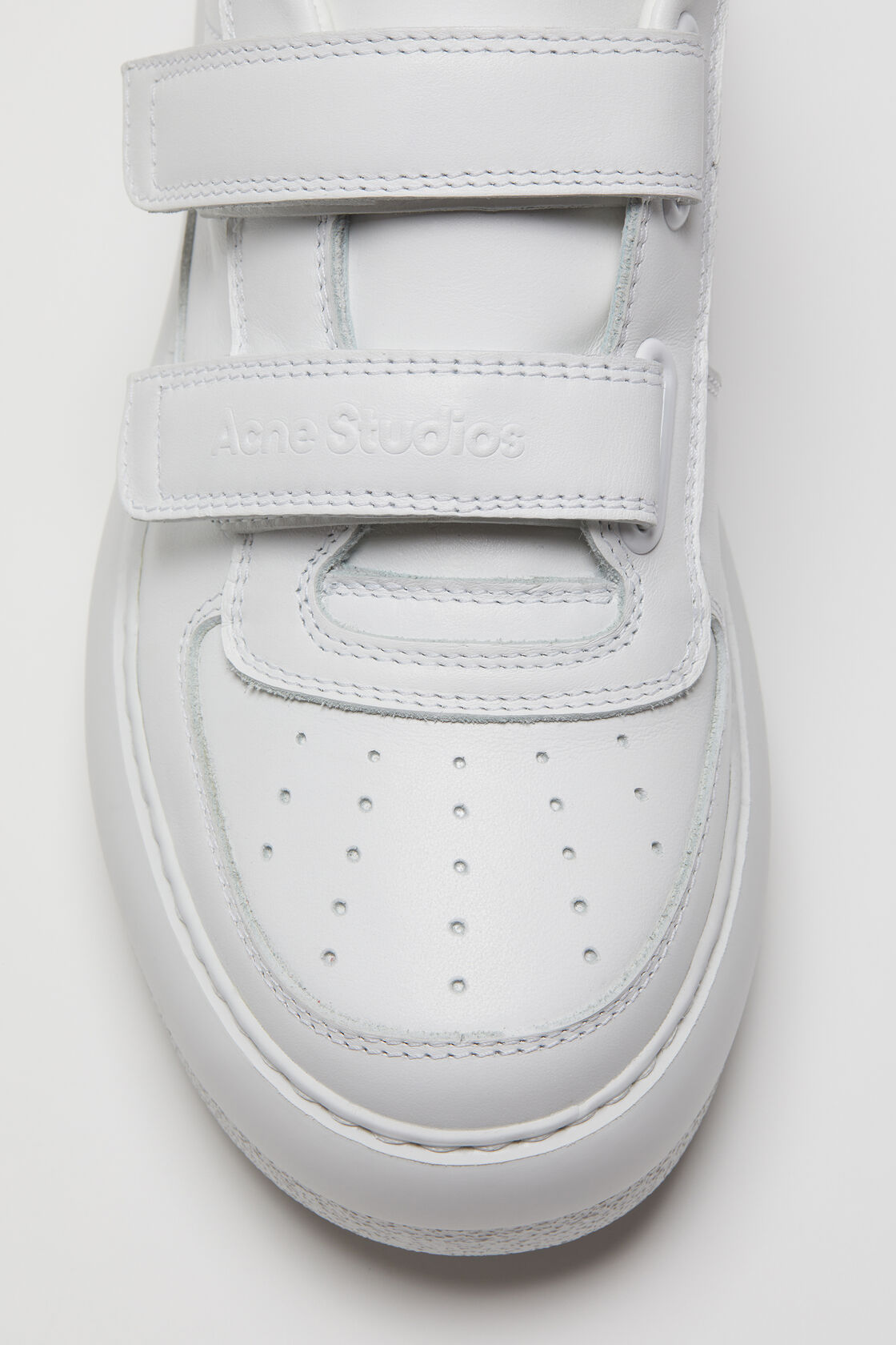 Velcro strap platform sneakers, Optic white/optic white, 2000x