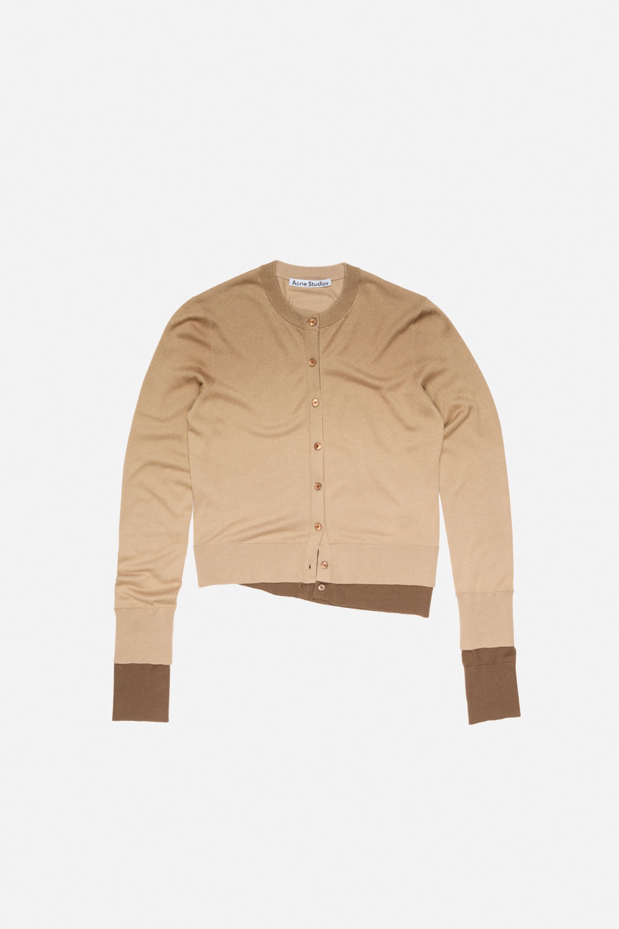 Acne Studios - Layered silk cardigan - Sand beige