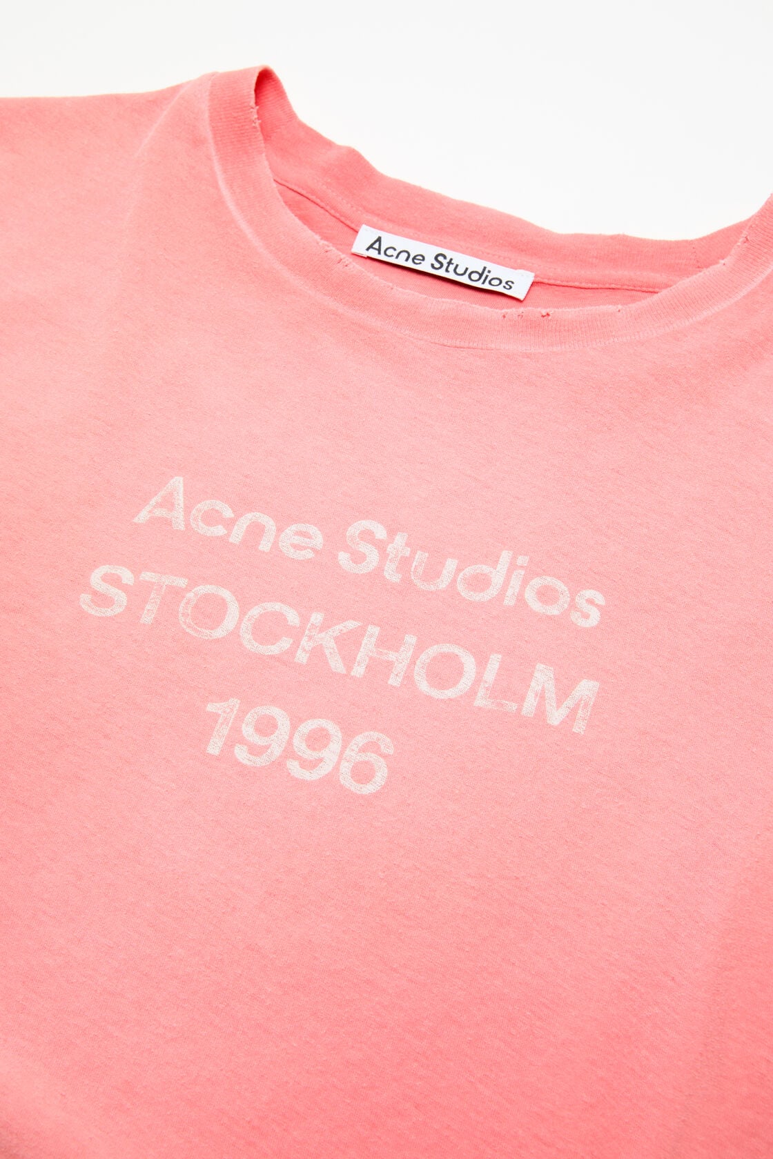 Fitted logo t-shirt, Tango pink, 2000x