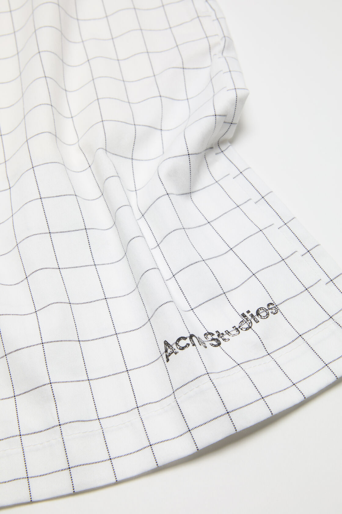 Casual check shorts, White/black, 2000x