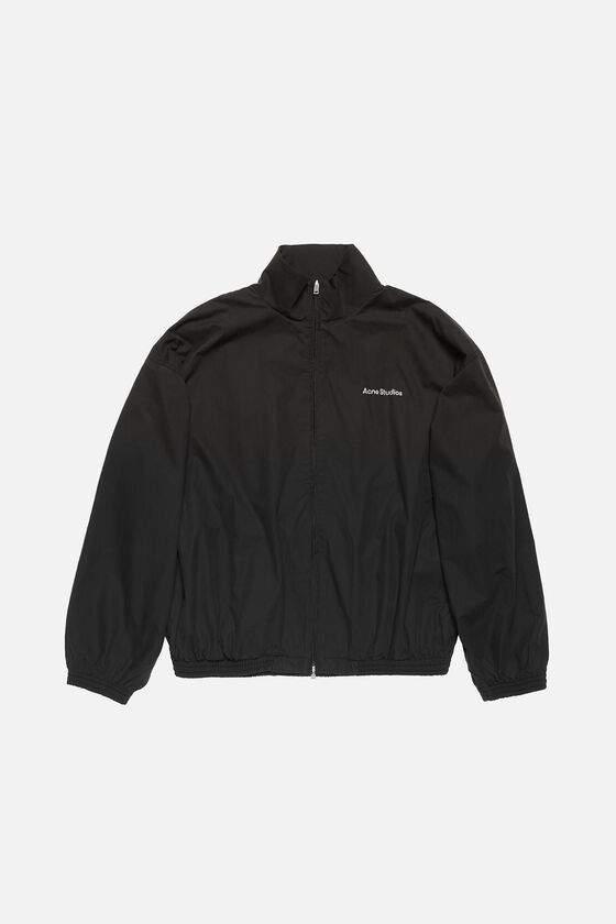 Logo zipper jacket, Black, 2000x