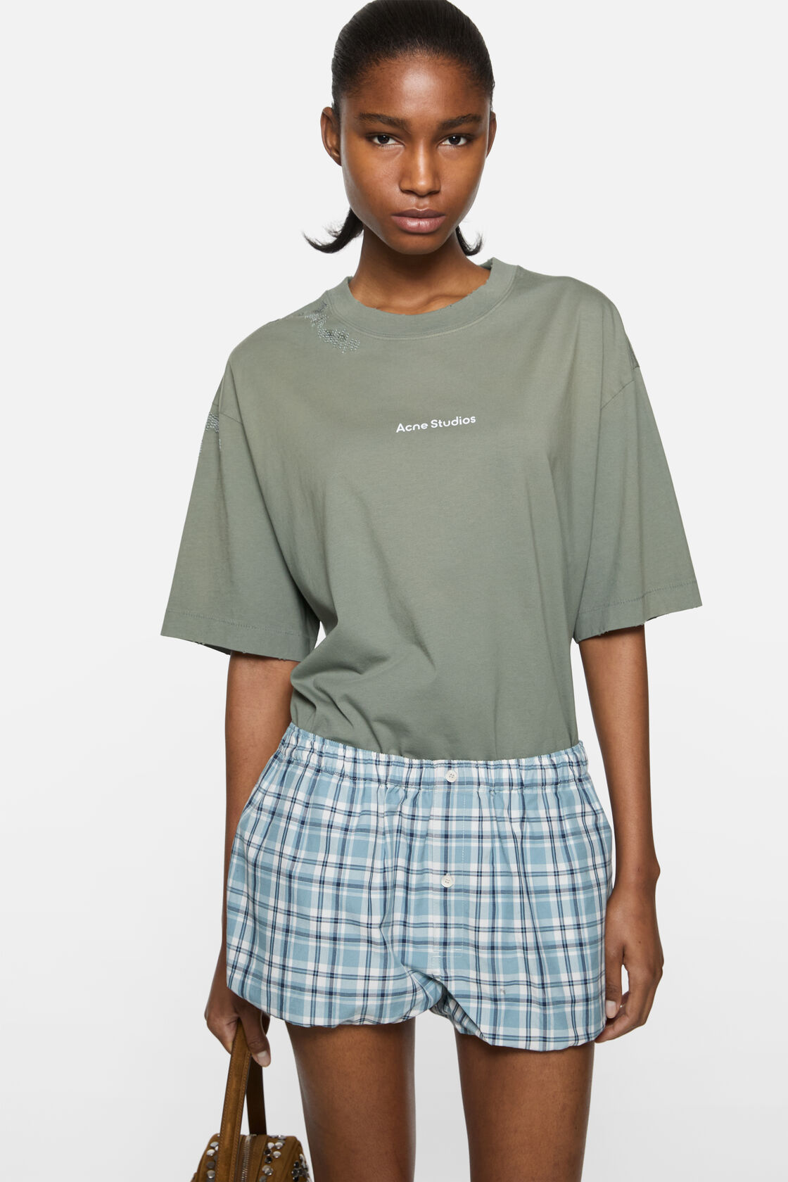 Mended logo t-shirt, Slate grey, 2000x