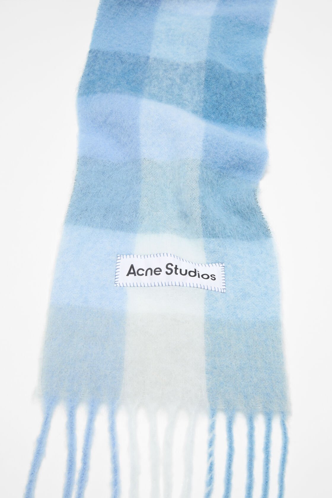 モヘアチェックスカーフ, ライトブルー/ホワイト/パウダーブルー, 2000x