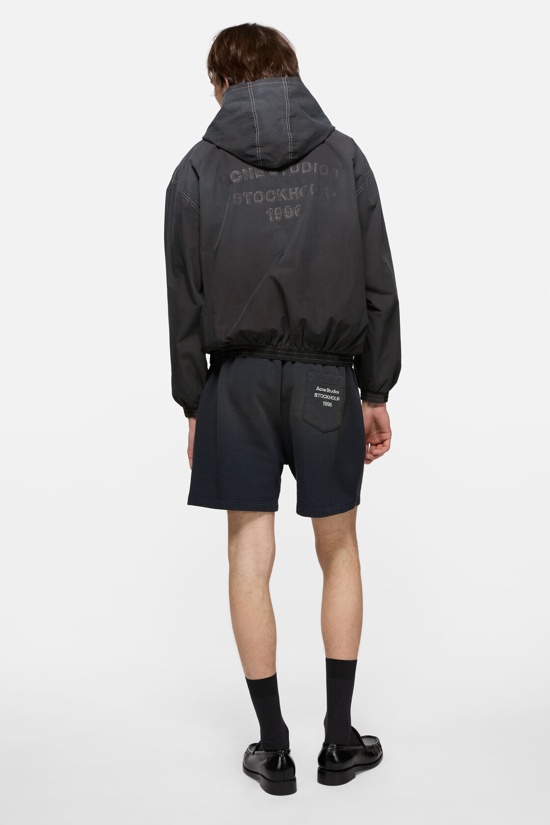 Hooded logo jacket, Black, 2000x