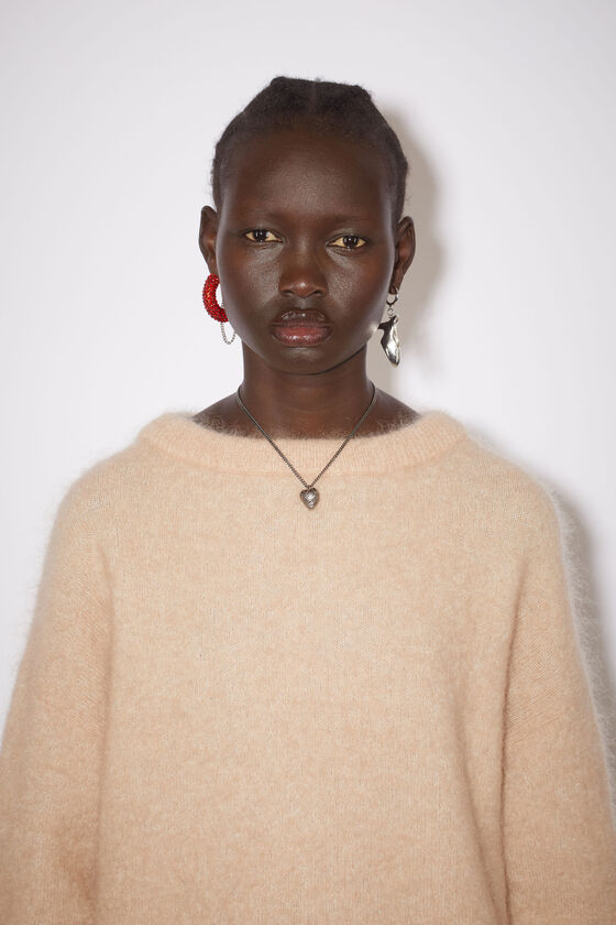 Acne Studios - Pullover mit Rundhalsausschnitt - Warmes Beige
