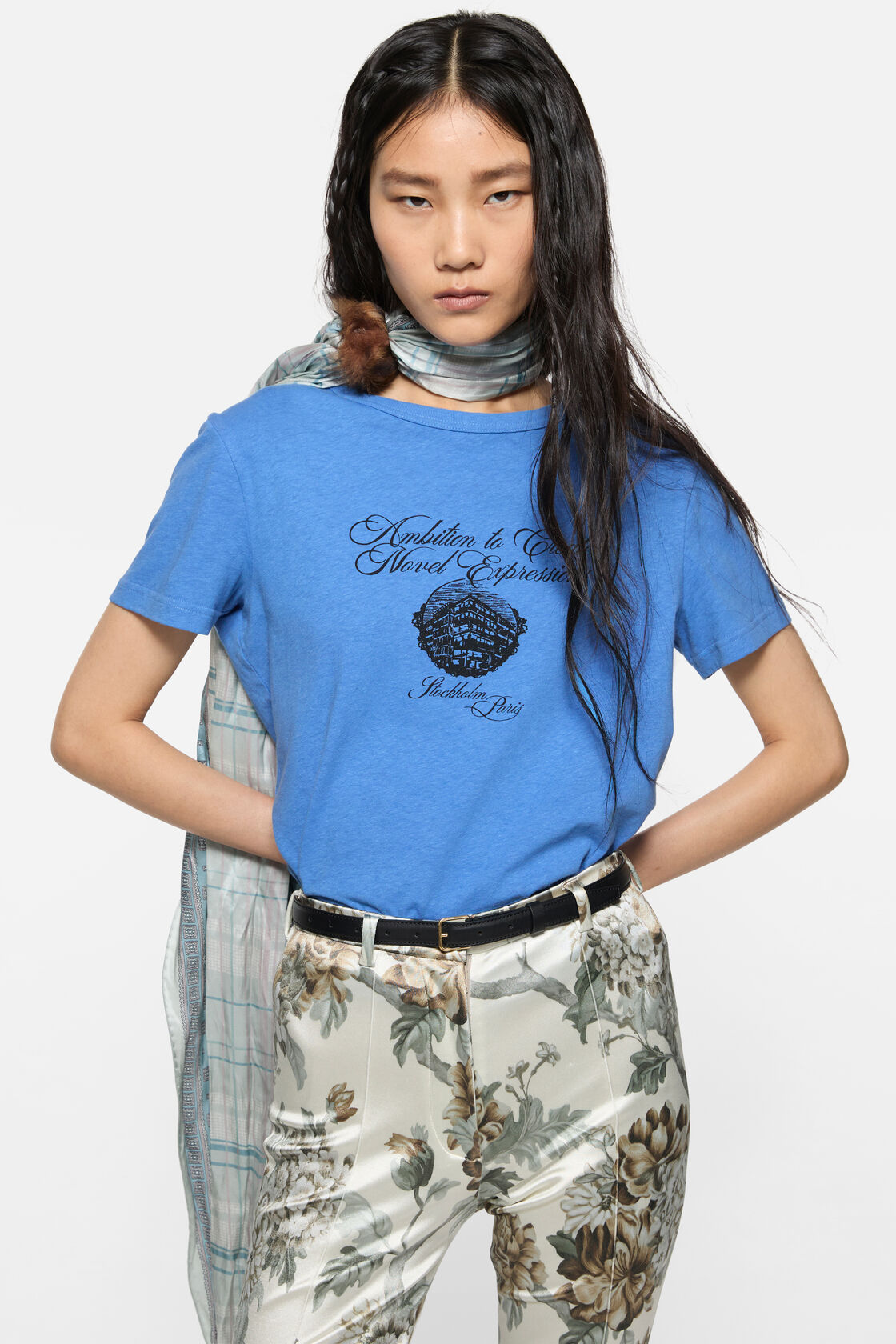 Graphic jersey t-shirt, Blue, 2000x