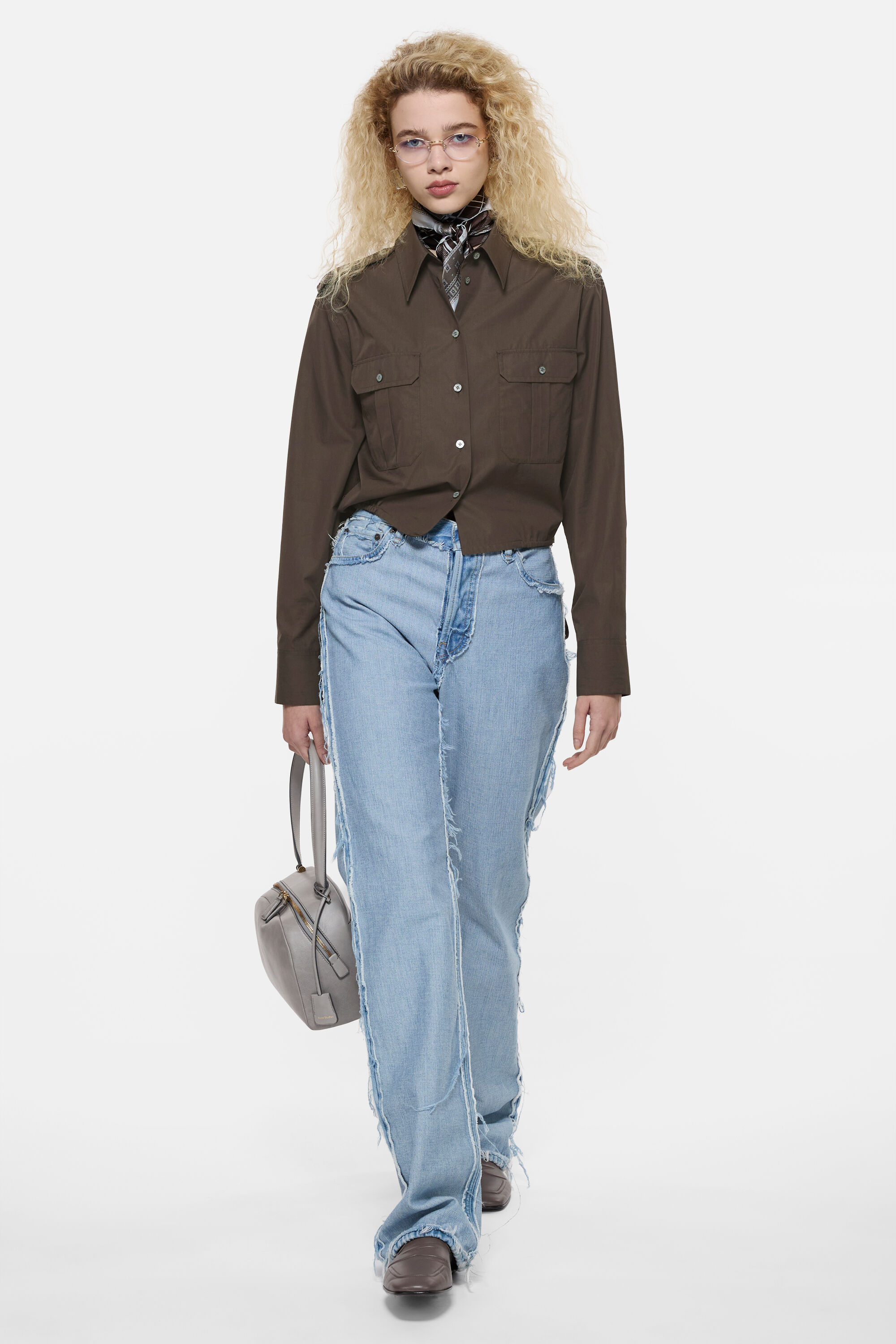 Acne Studios - Button-up over shirt - Cacao brown