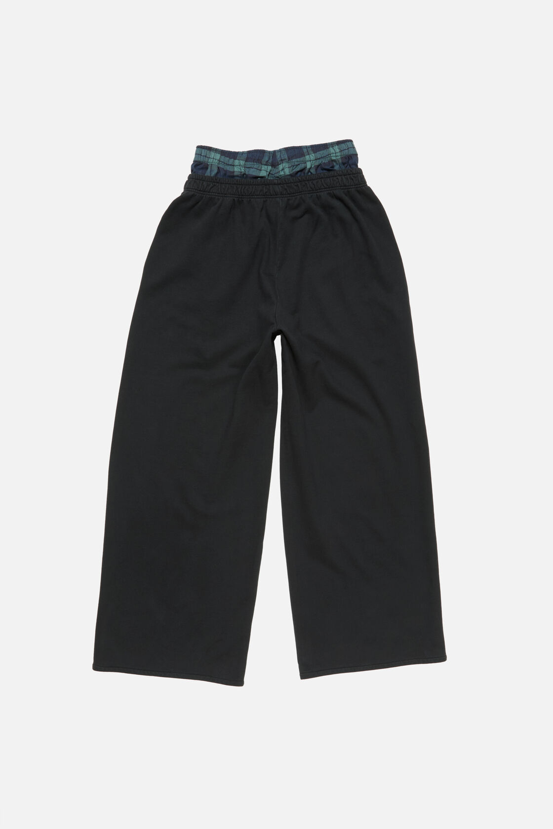 假两件运动裤, 黑色/绿色, 2000x